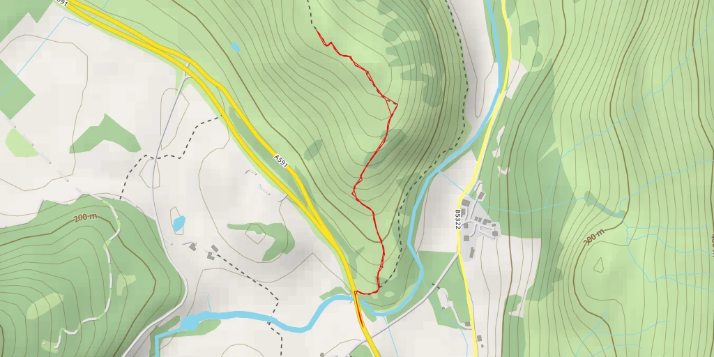 Map of the trail for A591 - A591