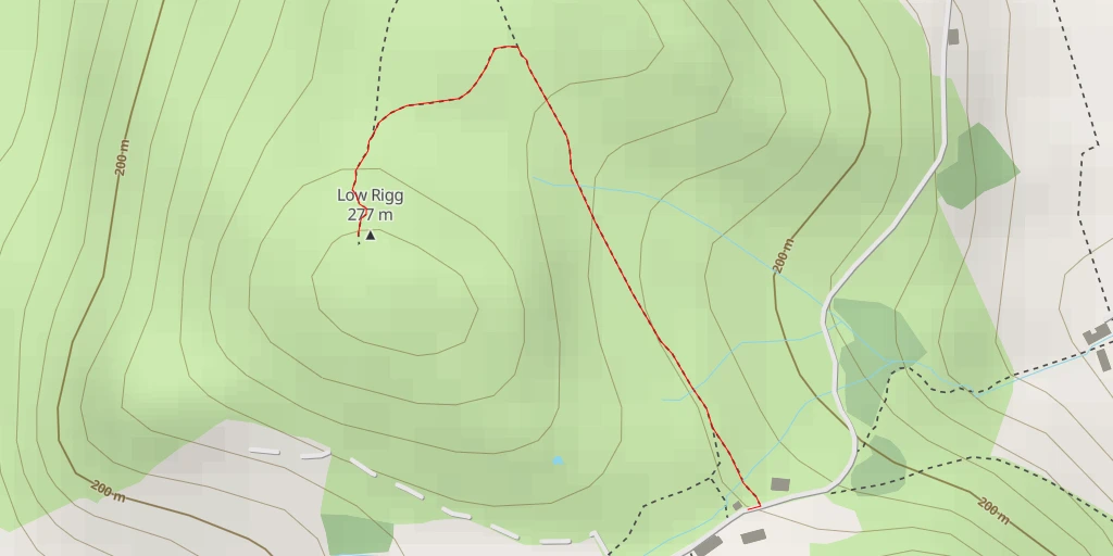 Map of the trail for Low Rigg