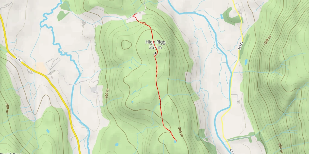 Map of the trail for Cowrake Head