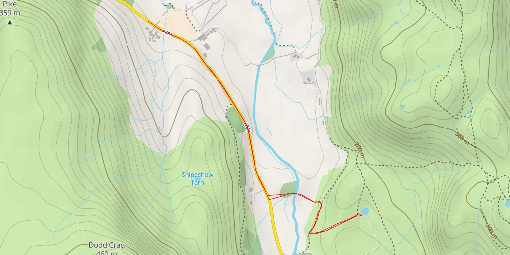 Map of the trail for A591 - A591