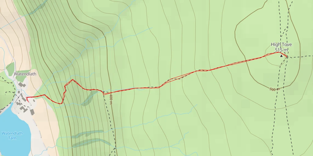 Carte de l'itinéraire :  High Tove