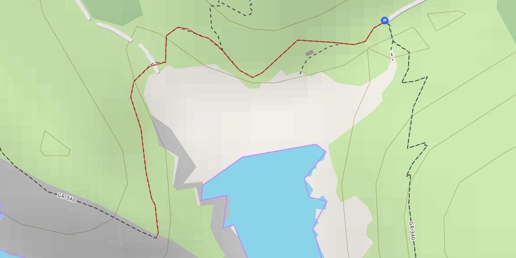 Map of the trail for AI - GR 340 - Bangor