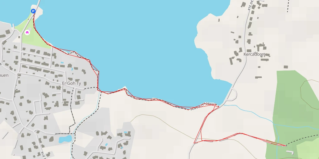 Map of the trail for Ty Penn - Domaine du Ganquis