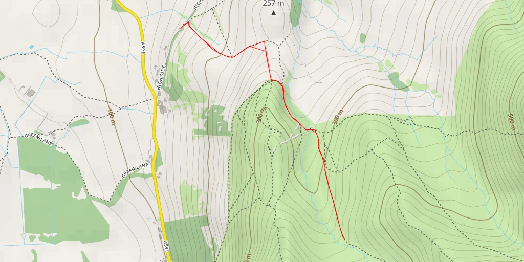 Carte de l'itinéraire :  Longside Edge - Longside Edge