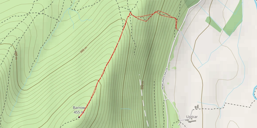 Map of the trail for Barrow