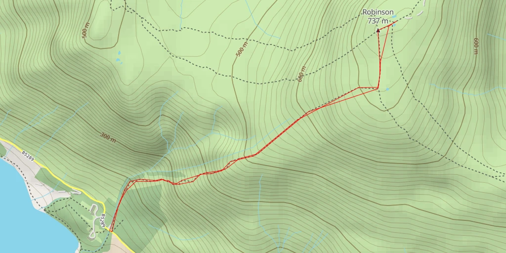 Map of the trail for Red Gill