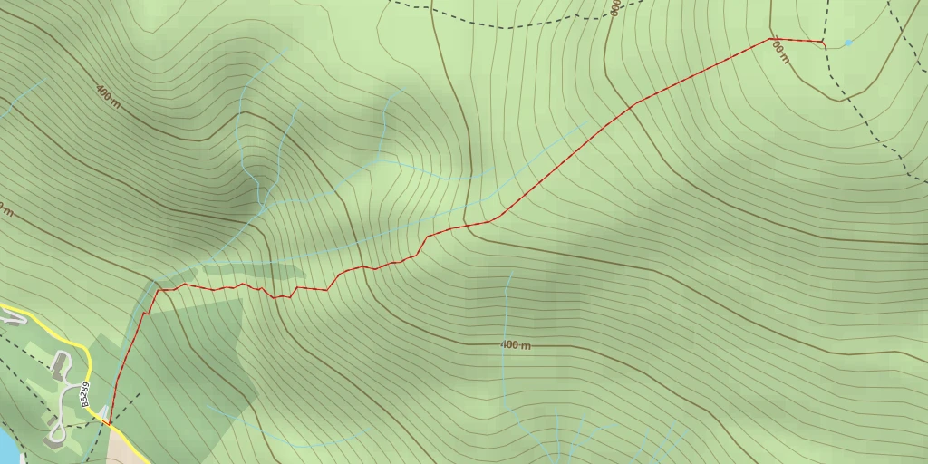 Carte de l'itinéraire :  Red Gill