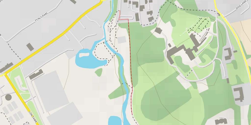 Map of the trail for Mill Street