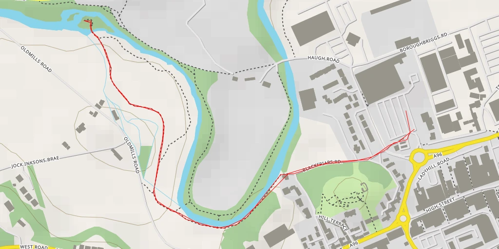 Map of the trail for Morriston Road - Morriston Road