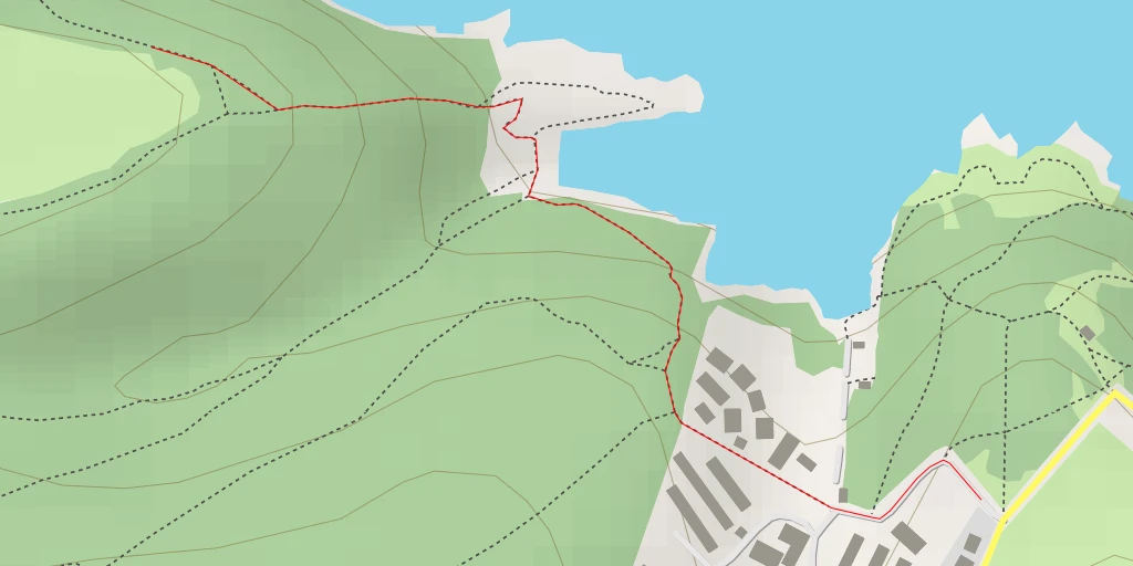 Map of the trail for North Boundary Road