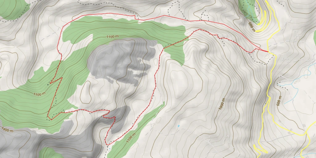 Map of the trail for El Pozo