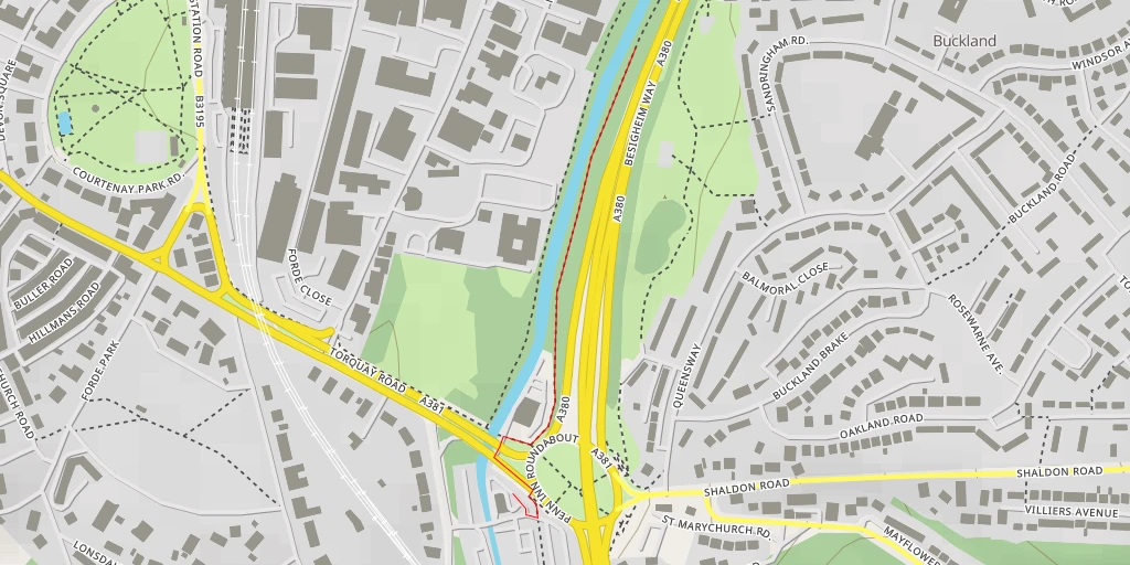 Carte de l'itinéraire :  Besigheim Way - Besigheim Way - Teignbridge