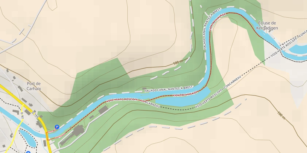 Map of the trail for Contre-Halage - Contre-Halage