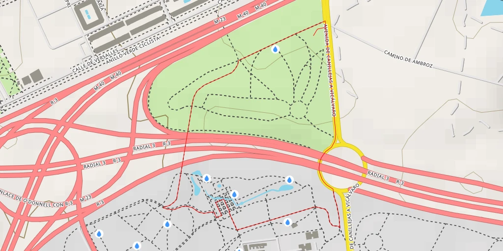 Map of the trail for Radial 3 - Madrid