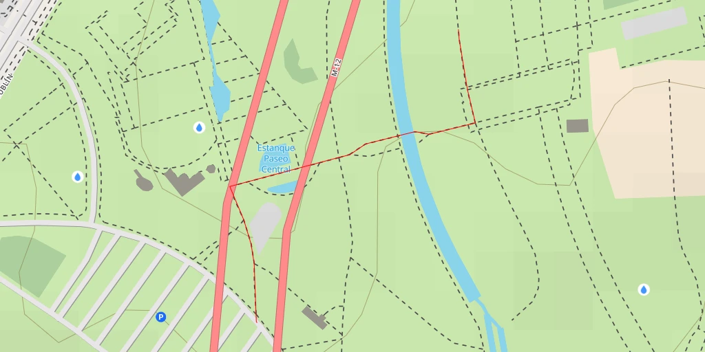 Map of the trail for M-12 - M-12 - Madrid