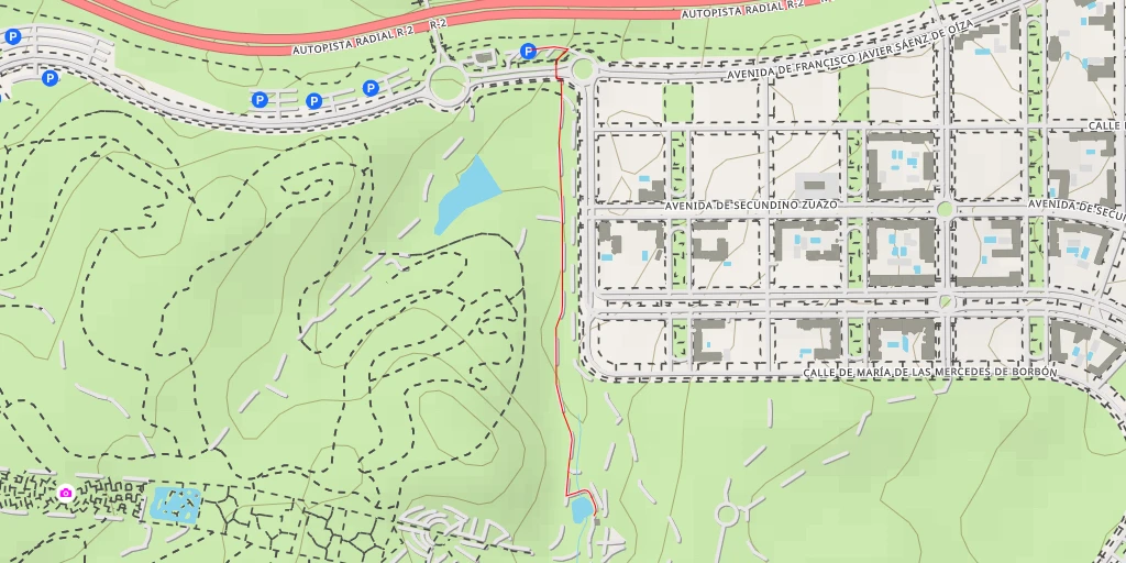 Map of the trail for Madrid