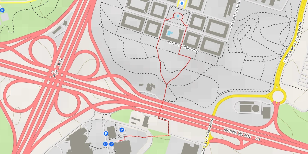 Map of the trail for Calle de Copérnico - Madrid