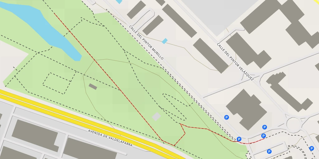 Map of the trail for Calle del Pintor Murillo - Alcobendas