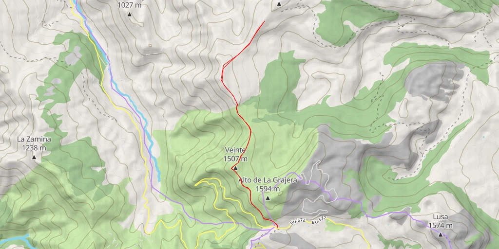 Map of the trail for Carrío - Soba