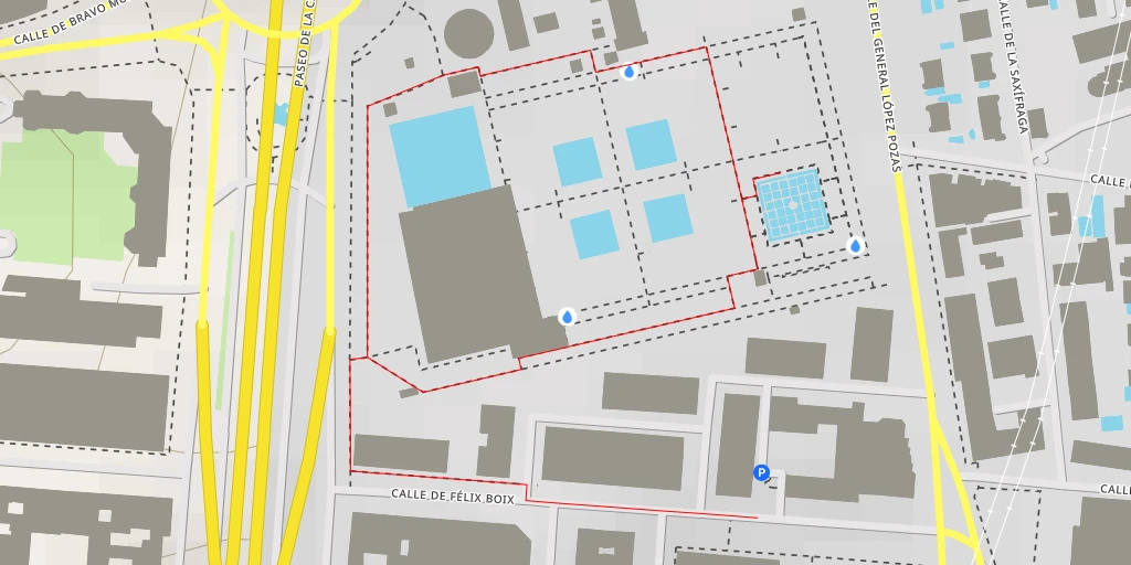 Carte de l'itinéraire :  Calle del General López Pozas - Madrid