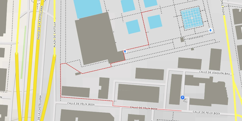 Map of the trail for Calle de Mateo Inurria - Madrid