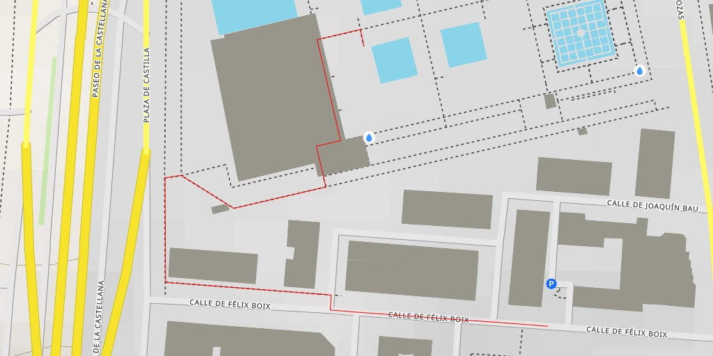 Map of the trail for Entrada a la Sala de Exposiciones - Madrid