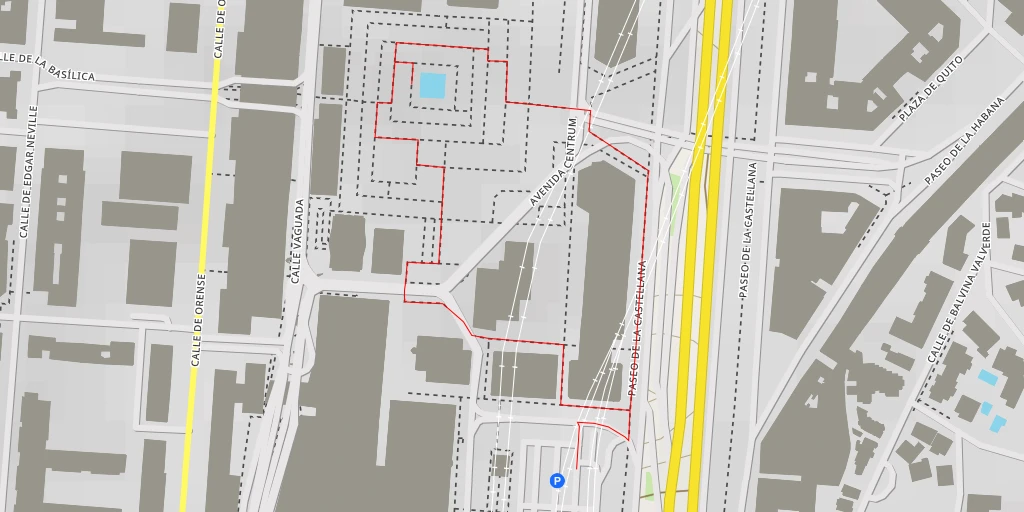 Map of the trail for Avenida Centrum - Madrid