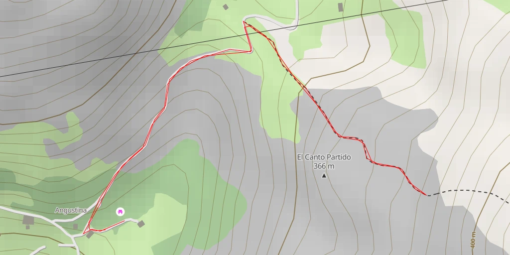 Map of the trail for Peña del Chiflo