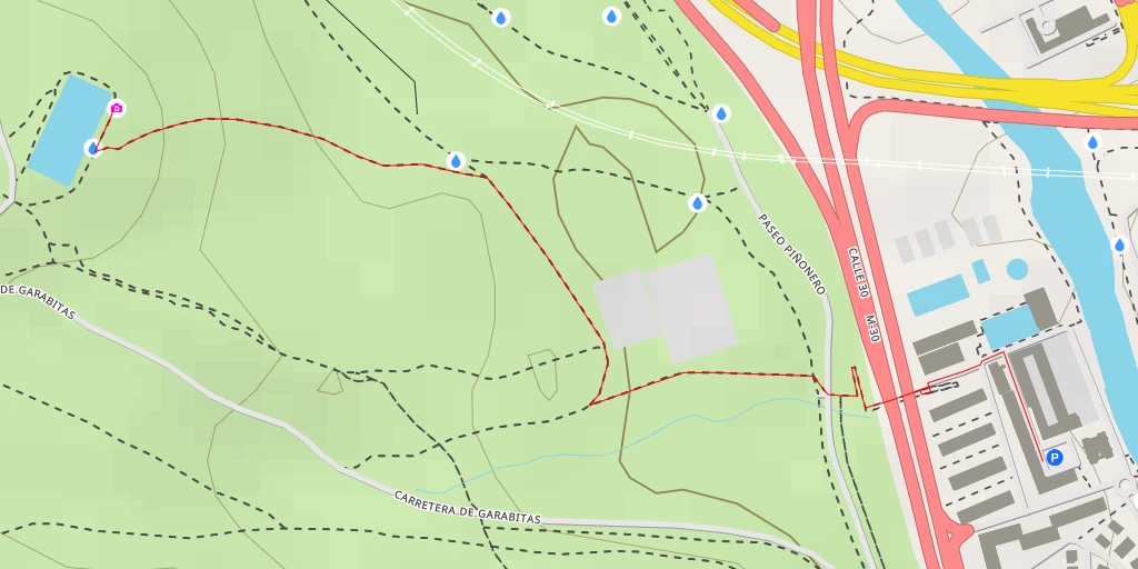 Map of the trail for Mirador del Repartidor