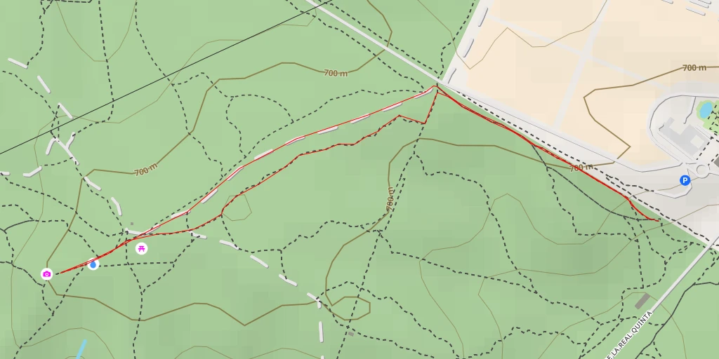 Map of the trail for Valpalomero Vista Norte