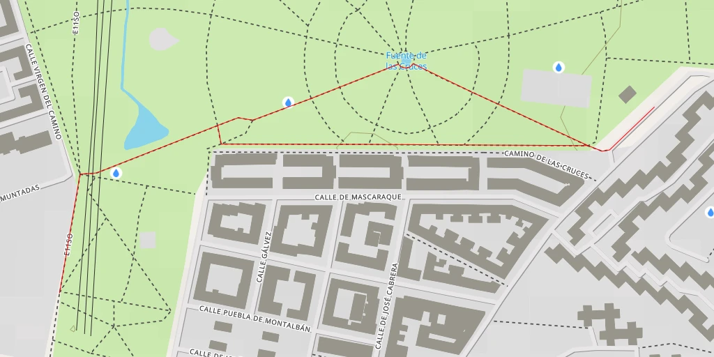 Map of the trail for Calle de Muntadas - Madrid