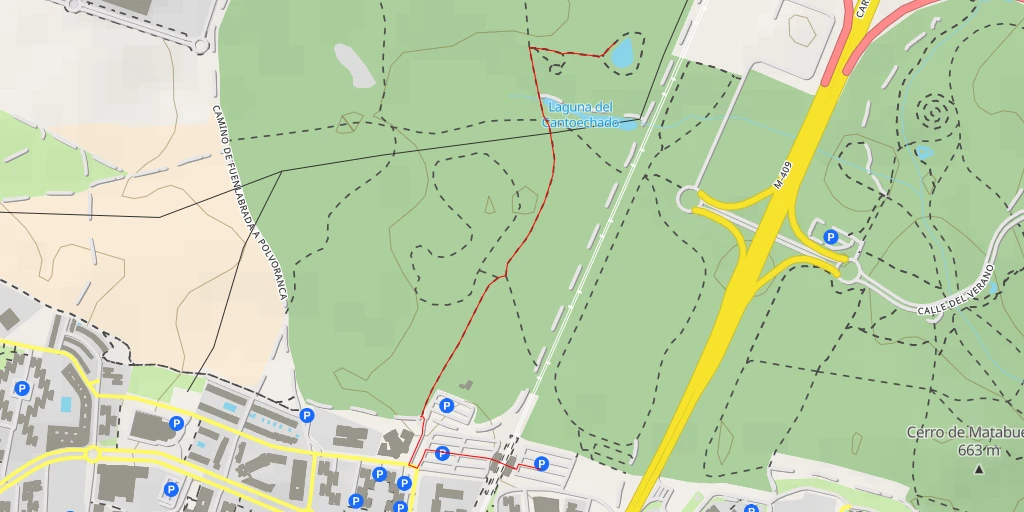 Map of the trail for BiciSenda Bosquesur - Ruta Barranco del Canto Echado - Leganés