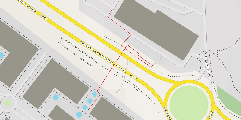 Map of the trail for M-502