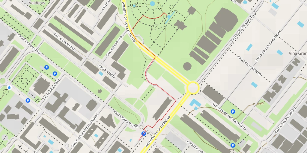 Map of the trail for G - Avenida de los Castillos - Alcorcón