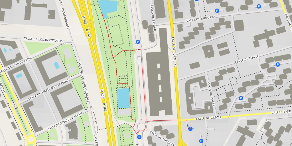 Carte de l'itinéraire :  M-506 - M-506 - Fuenlabrada