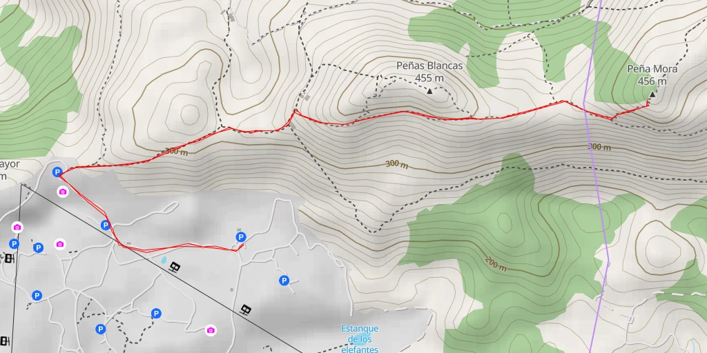 Map of the trail for Camino a Castilnegro