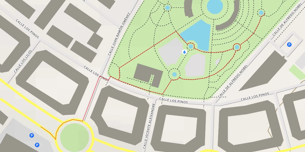 Map of the trail for Calle de Alfredo Nobel - Alcorcón