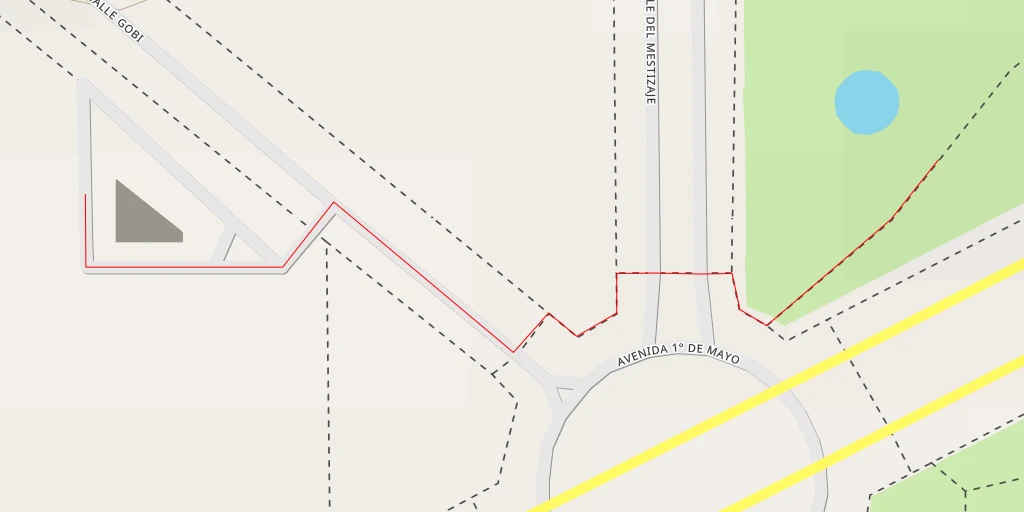 Map of the trail for Calle del Mestizaje - Alcorcón