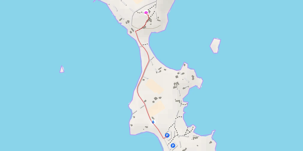 Map of the trail for AI - Croix - Carantec