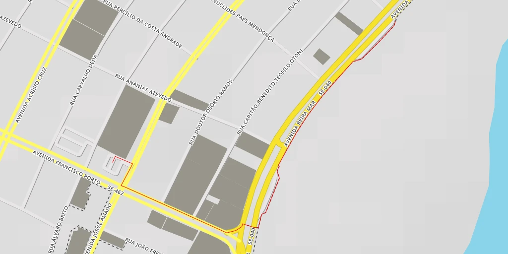 Map of the trail for Mirante da 13