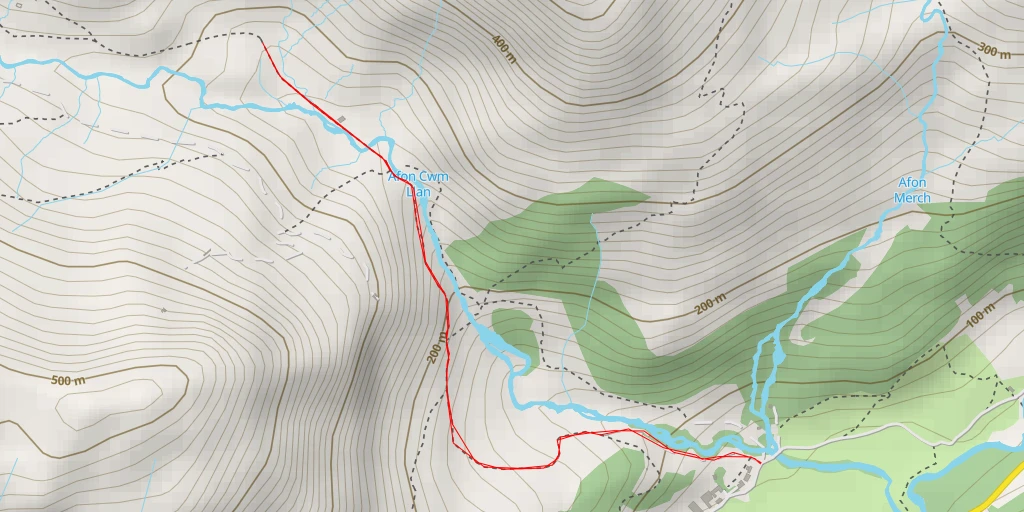 Map of the trail for Gladstone Rock