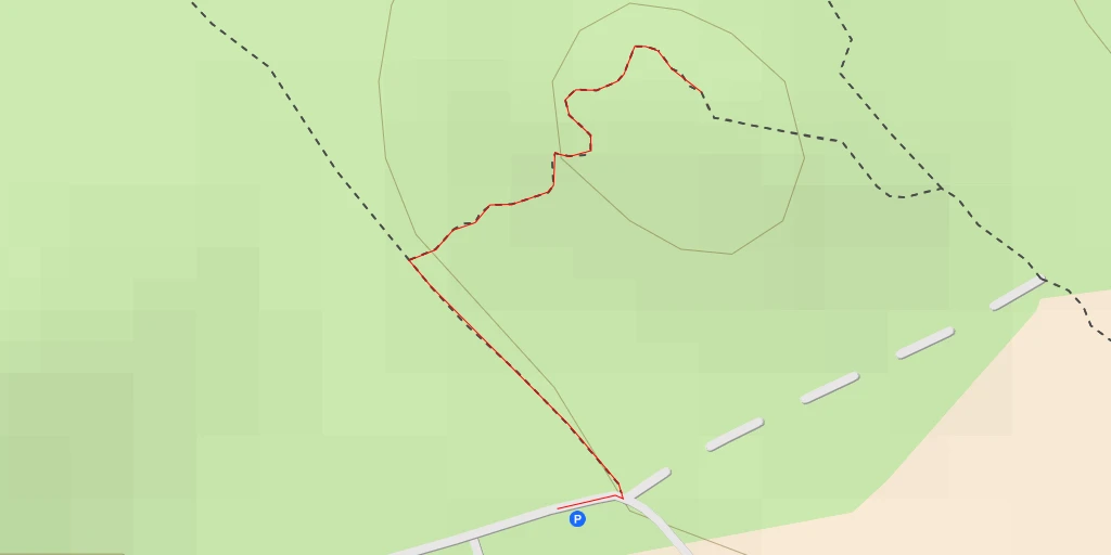 Map of the trail for AI - Roc'h an Daol