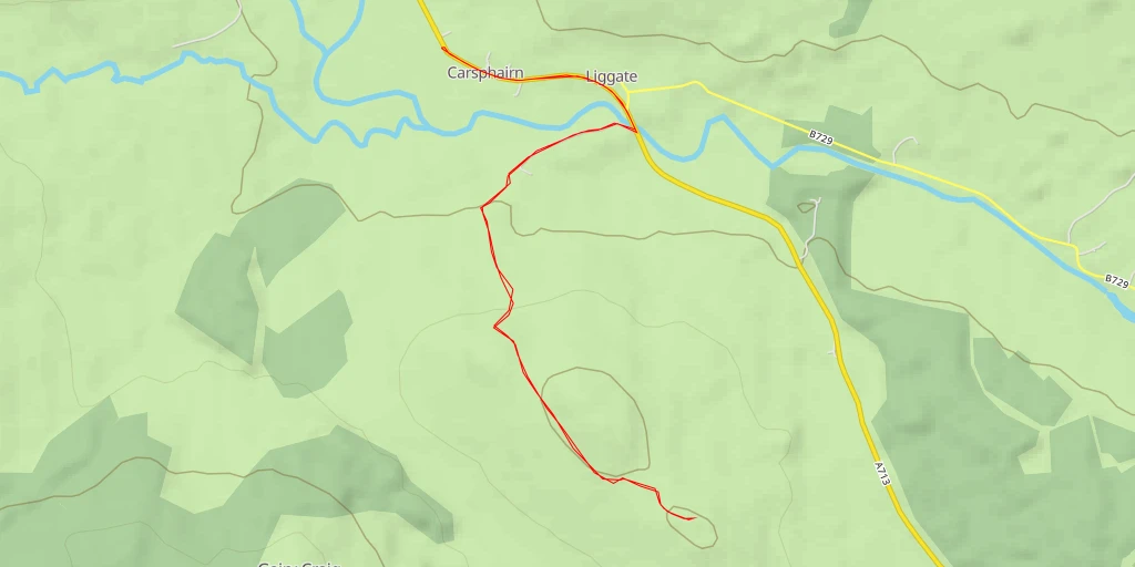 Carte de l'itinéraire :  Packhorse Track