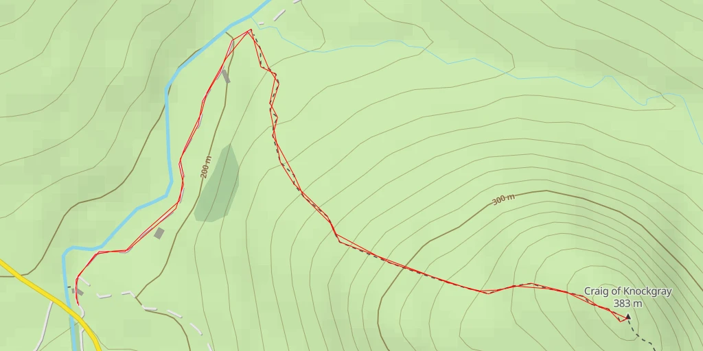 Carte de l'itinéraire :  Craig of Knockgray