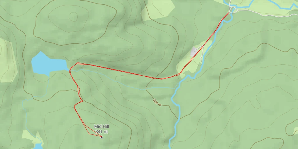 Carte de l'itinéraire :  Mid Hill