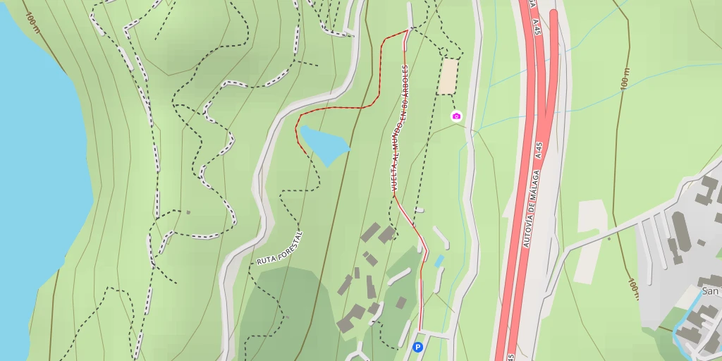 Map of the trail for Jardín Botánico-Histórico La Concepción - Camino del Jardín Botánico - Málaga