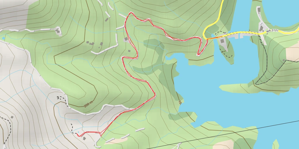 Carte de l'itinéraire :  Camino del Comitre - Camino del Comitre - Málaga