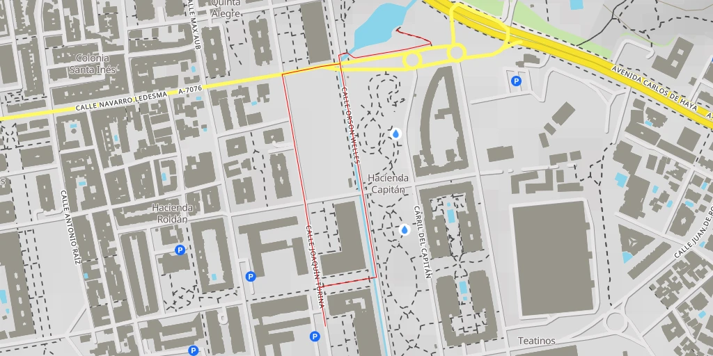 Carte de l'itinéraire :  Calle Navarro Ledesma - Calle Navarro Ledesma - Málaga