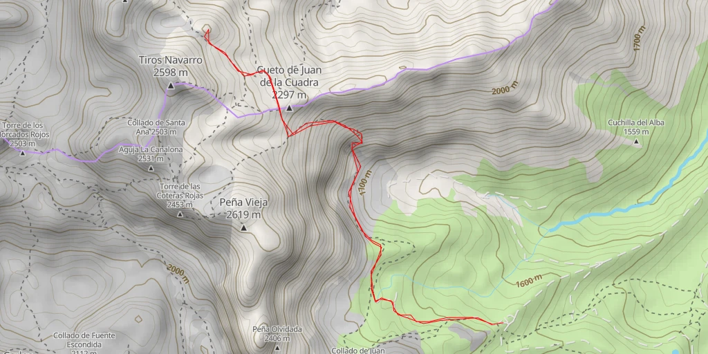 Carte de l'itinéraire :  La Canalona - Invernales de Sotres - La Canalona - Invernales de Sotres - Cabrales