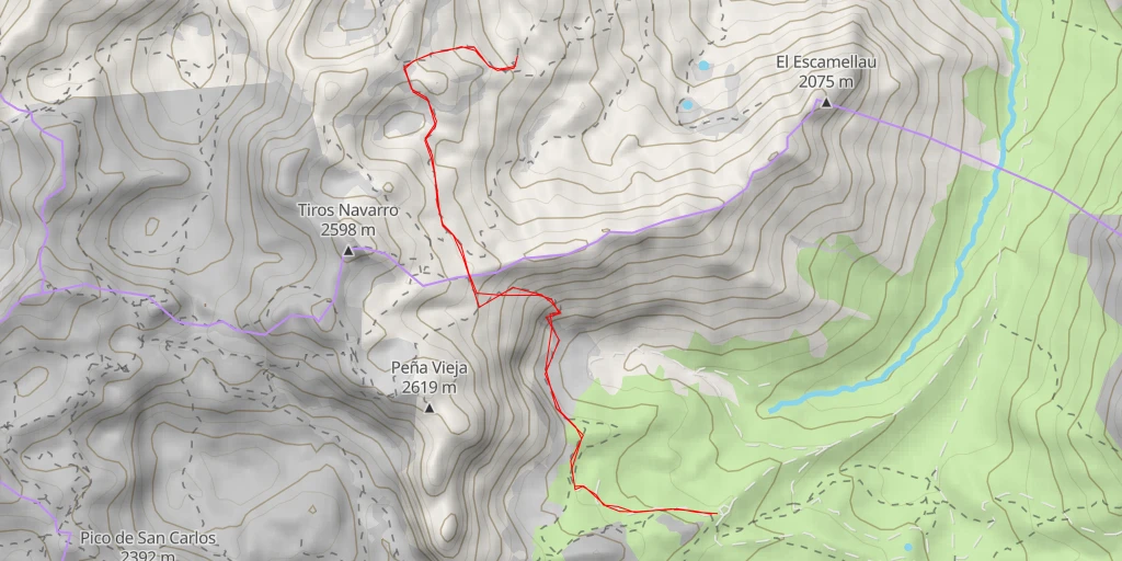 Map of the trail for Majada de las Moñetas - Cabrales